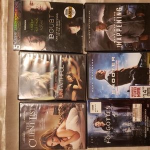 Lot of 6 DVDs Adult Film Romance Drama Unfaithful The Client List The Forgotten
